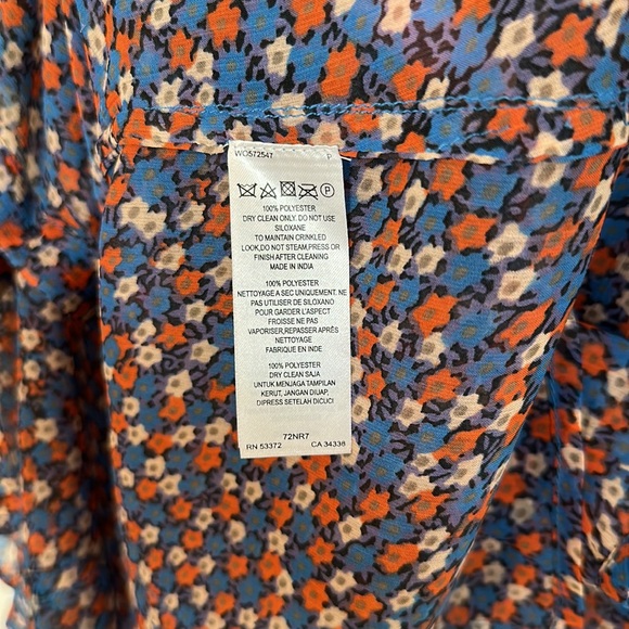 ‼️LAST CALL French Connection Short Sleeve Button Down Sleeveless Top - Picture 7 of 9